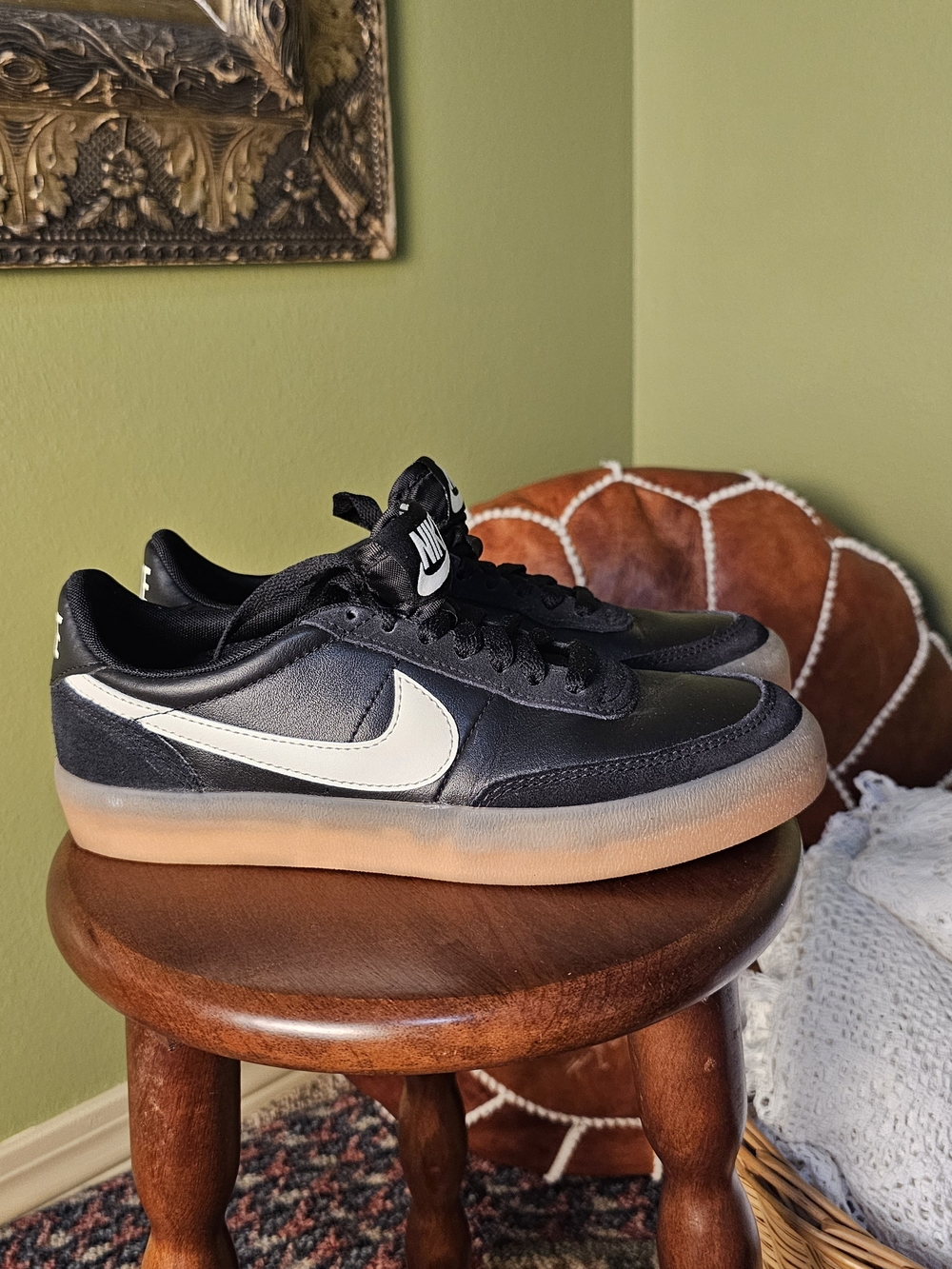 Nike Killshot 2 Leather Black Sail Gum Low Top Sneakers Women's Size 7 - Picture 3 of 8